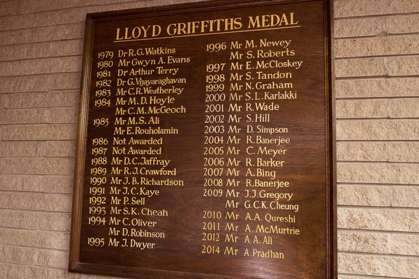 lloyd griffths honours board